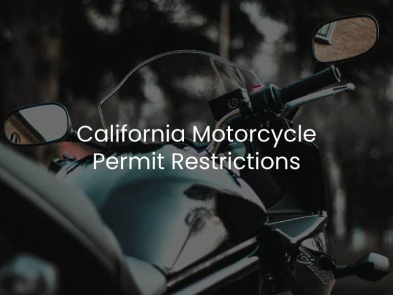 California Motorcycle Permit Restrictions | Rosenthal Law